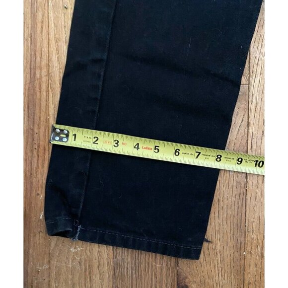 Levis 505 Jeans Men 33x32 (32x39*) Black Denim Straight Leg Cotton Zip READ - Picture 15 of 16